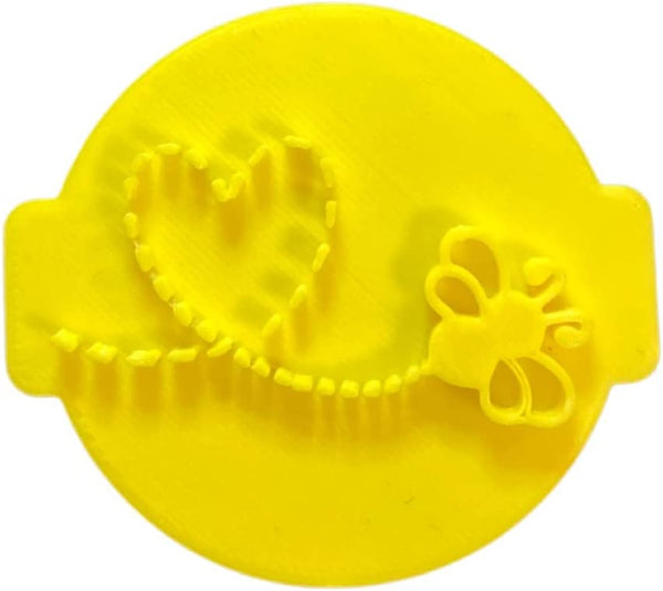 The Cookie Cutter Hub Butterfly Love Heart Embosser No 125 /Stamp for Cupcakes Fondant Icing Clay Cake Baking Decoration