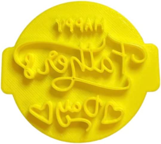 The Cookie Cutter Hub Happy Fathers Day Embosser No 60 /Stamp for Cupcakes Fondant Icing Clay Cake Baking Decoration