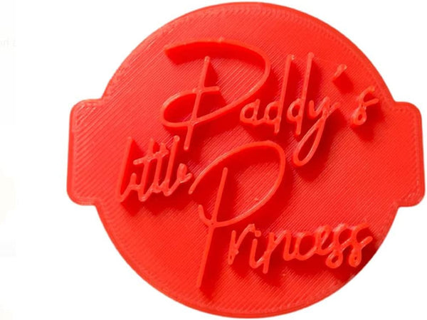 The Cookie Cutter Hub Daddy's Little Princess Embosser No 24/Stamp for Cupcakes Fondant Icing Clay Cake Baking Decoration