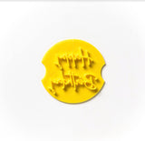 The Cookie Cutter Hub Happy Birthday Embosser /Stamp for Cupcakes Fondant Icing Clay Cake Baking Decoration