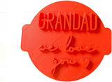 The Cookie Cutter Hub Grandad We Love You Embosser No 13/Stamp for Cupcakes Fondant Icing Clay Cake Baking Decoration
