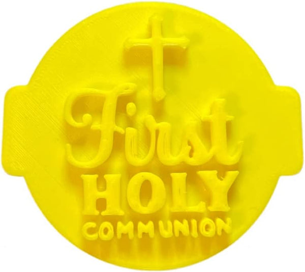 The Cookie Cutter Hub First Holy Communion Embosser No 108 /Stamp for Cupcakes Fondant Icing Clay Cake Baking Decoration