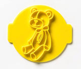 The Cookie Cutter Hub Cute Teddy Embosser No 91 /Stamp for Cupcakes Fondant Icing Clay Cake Baking Decoration