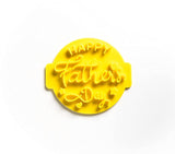 The Cookie Cutter Hub Happy Father's Day Embosser No 62 /Stamp for Cupcakes Fondant Icing Clay Cake Baking Decoration