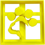 The Cookie Cutter Hub 7cm Square Paw Cookie Cutter for Cookies Biscuits Clay Baking Decoration