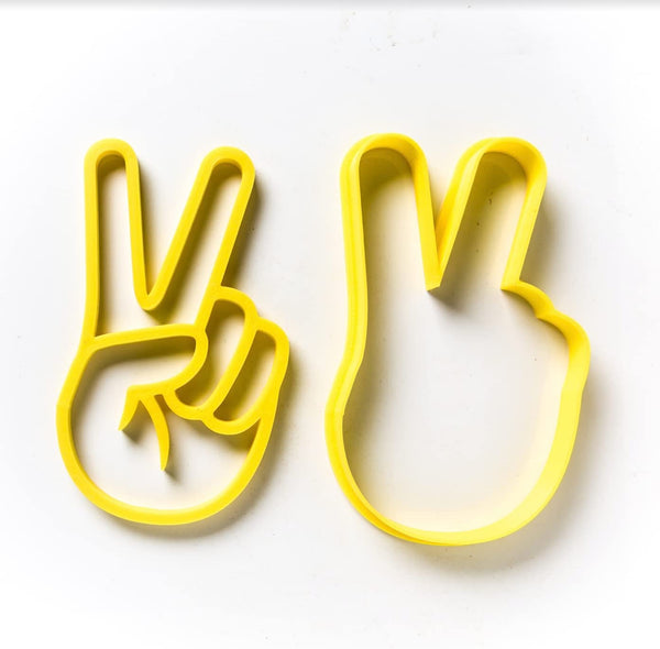 The Cookie Cutter Hub 9cm Peace Cookie Cutter for Cookies Biscuits Clay Baking Decoration