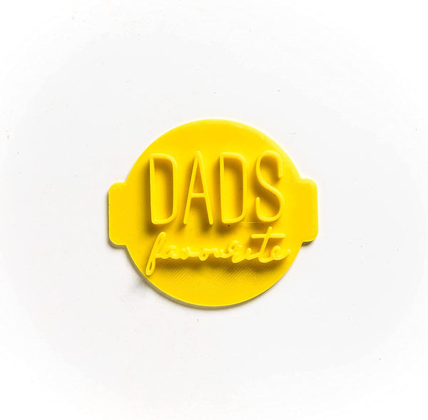 The Cookie Cutter Hub Dads Favourite Embosser No 28 /Stamp for Cupcakes Fondant Icing Clay Cake Baking Decoration