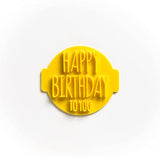The Cookie Cutter Hub Happy Birthday to You Embosser No 47 /Stamp for Cupcakes Fondant Icing Clay Cake Baking Decoration