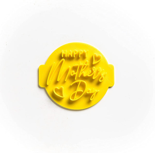 The Cookie Cutter Hub Happy Mother's Day Embosser No 37 /Stamp for Cupcakes Fondant Icing Clay Cake Baking Decoration