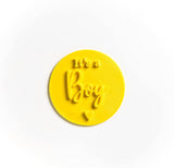 The Cookie Cutter Hub It's A Boy Embosser /Stamp for Cupcakes Fondant Icing Clay Cake Baking Decoration