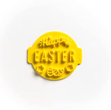The Cookie Cutter Hub Happy Easter 4 Eggs Embosser No 51 /Stamp for Cupcakes Fondant Icing Clay Cake Baking Decoration