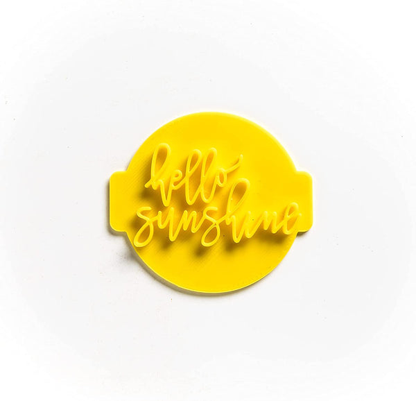 The Cookie Cutter Hub Hello Sunshine Embosser No 93 /Stamp for Cupcakes Fondant Icing Clay Cake Baking Decoration