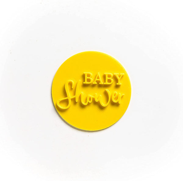 The Cookie Cutter Hub Baby Shower Embosser /Stamp for Cupcakes Fondant Icing Clay Cake Baking Decoration