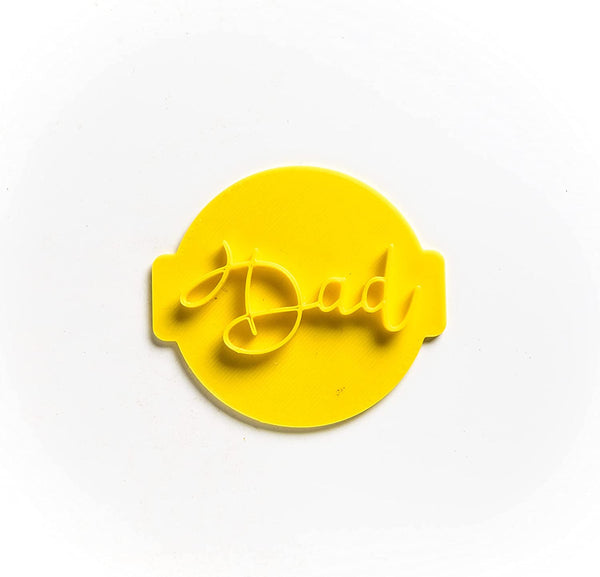 The Cookie Cutter Hub Dad Embosser No 8 /Stamp for Cupcakes Fondant Icing Clay Cake Baking Decoration