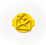 The Cookie Cutter Hub Love Heart Envelope Embosser No 19 /Stamp for Cupcakes Fondant Icing Clay Cake Baking Decoration