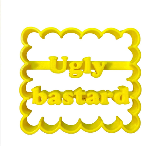 The Cookie Cutter Hub 9cm Ugly Bastard Cookie Cutter for Cookies Biscuits Clay Baking Decoration