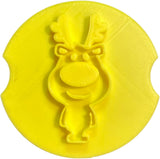 The Cookie Cutter Hub Rudolph The Reindeer Embosser /Stamp for Cupcakes Fondant Icing Clay Cake Baking Decoration