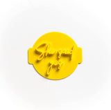 The Cookie Cutter Hub She Said Yes Embosser /Stamp for Cupcakes Fondant Icing Clay Cake Baking Decoration