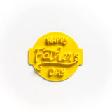 The Cookie Cutter Hub Happy Father's Day 2 Fonts Embosser No 67 /Stamp for Cupcakes Fondant Icing Clay Cake Baking Decoration