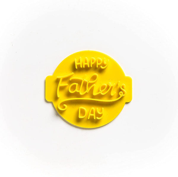 The Cookie Cutter Hub Happy Father's Day 2 Fonts Embosser No 67 /Stamp for Cupcakes Fondant Icing Clay Cake Baking Decoration