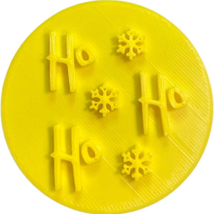 The Cookie Cutter Hub Ho Ho Ho Embosser/Stamp for Cupcakes Fondant Icing Clay Cake Baking Decoration