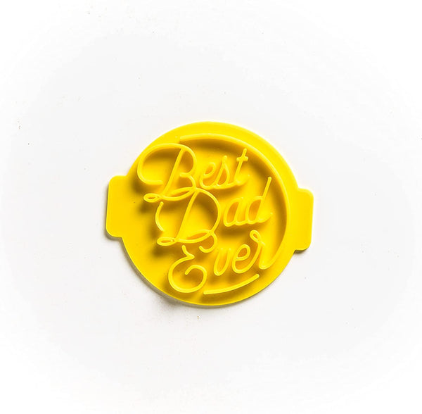 The Cookie Cutter Hub Best Dad Ever Embosser No 68 /Stamp for Cupcakes Fondant Icing Clay Cake Baking Decoration