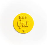 The Cookie Cutter Hub It's A Girl Embosser /Stamp for Cupcakes Fondant Icing Clay Cake Baking Decoration