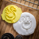 The Cookie Cutter Hub Flamingo Embosser No 77 /Stamp for Cupcakes Fondant Icing Clay Cake Baking Decoration