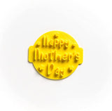 The Cookie Cutter Hub Happy Mother's Day with Stars Embosser No 41 /Stamp for Cupcakes Fondant Icing Clay Cake Baking Decoration