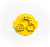 The Cookie Cutter Hub Rainbow Embosser No 96 /Stamp for Cupcakes Fondant Icing Clay Cake Baking Decoration