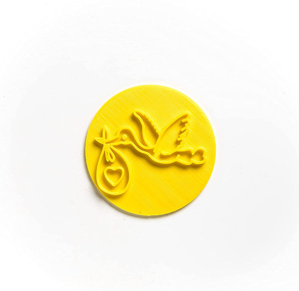 The Cookie Cutter Hub Cute Baby Stork Embosser /Stamp for Cupcakes Fondant Icing Clay Cake Baking DecorationThe Cookie Cutter Hub Cute Baby Stork Embosser /Stamp for Cupcakes Fondant Icing Clay Cake Baking Decoration