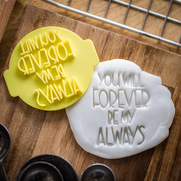 The Cookie Cutter Hub Father's Day with Stars Embosser No 59 /Stamp for Cupcakes Fondant Icing Clay Cake Baking Decoration