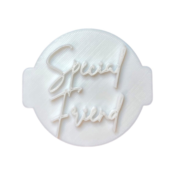 The Cookie Cutter Hub Special Friend Embosser No 78/Stamp for Cupcakes Fondant Icing Clay Cake Baking Decoration