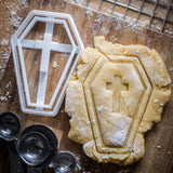 The Cookie Cutter Hub 11cm Coffin Cookie Cutter for Cookies Biscuits Clay Baking Decoration
