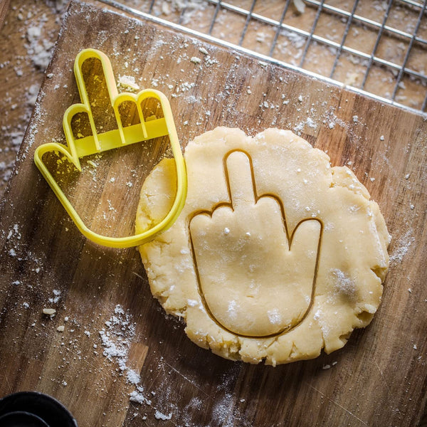 The Cookie Cutter Hub 8cm Middle Finger Cookie Cutter for Cookies Biscuits Clay Baking Decoration