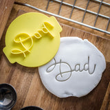 The Cookie Cutter Hub Dad Embosser No 8 /Stamp for Cupcakes Fondant Icing Clay Cake Baking Decoration