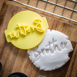 The Cookie Cutter Hub Brother Embosser No 69 /Stamp for Cupcakes Fondant Icing Clay Cake Baking Decoration