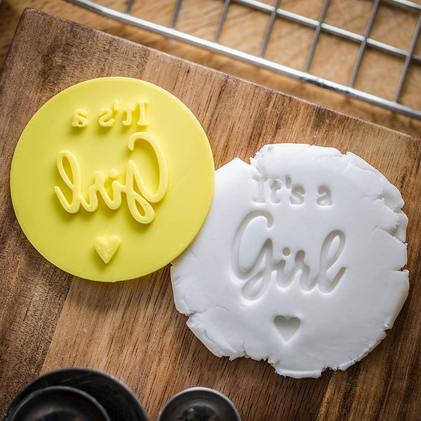 The Cookie Cutter Hub It's A Boy Embosser /Stamp for Cupcakes Fondant Icing Clay Cake Baking Decoration